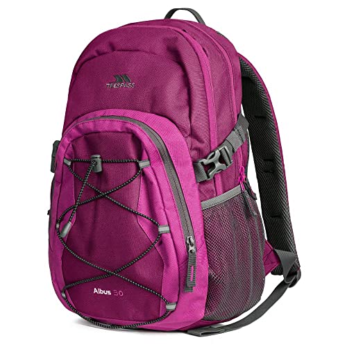 Trespass Albus, Purple, Backpack 30L With Waterproof Cover