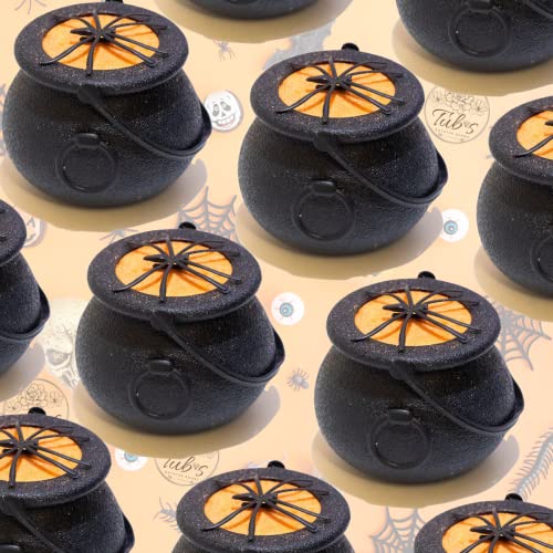 Happy Halloween Spooky Orange Spider Scary Witches Bubbling Cauldron Bath Bomb Fizzer. Handmade in UK. Horror Bubbling Bathbomb Bath Fun - Image 5