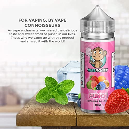 Vape Monkey No Nicotine Vape Juice Flavored Vape Liquid for Pods
