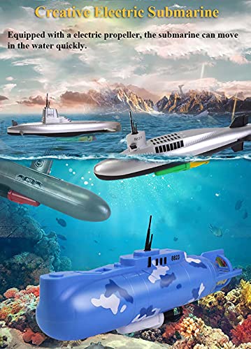 NEXTAKE Electric Pigboat Bathtub Submarine - Funny Pool Toy, Military Model, Floating Water Toy