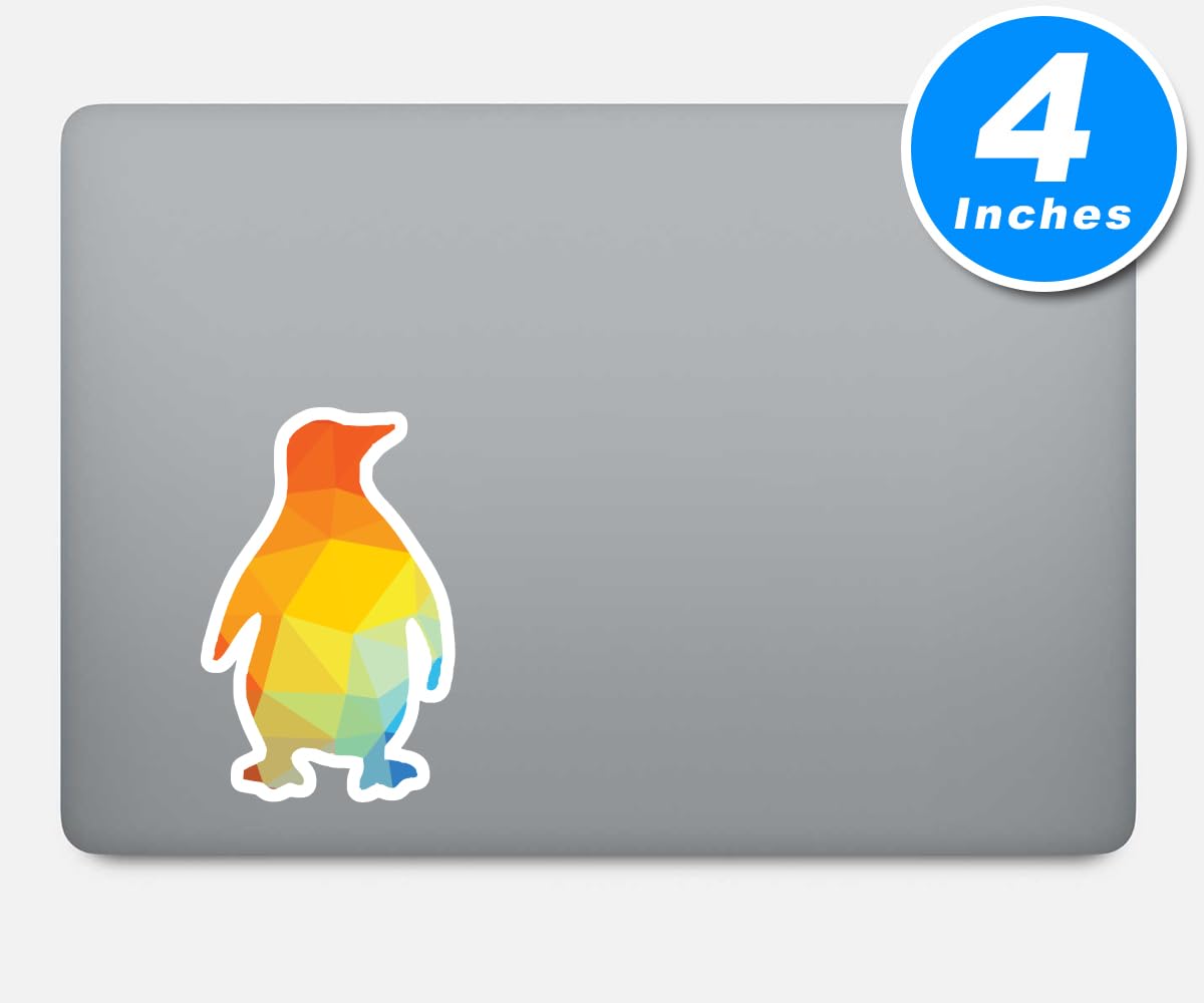 Amazon.com: Polygon Penguin Sticker Penguins Stickers - 3 Pack