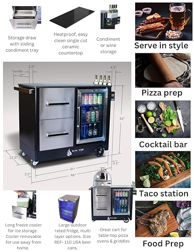 Commercial Stainless Beverage Cart