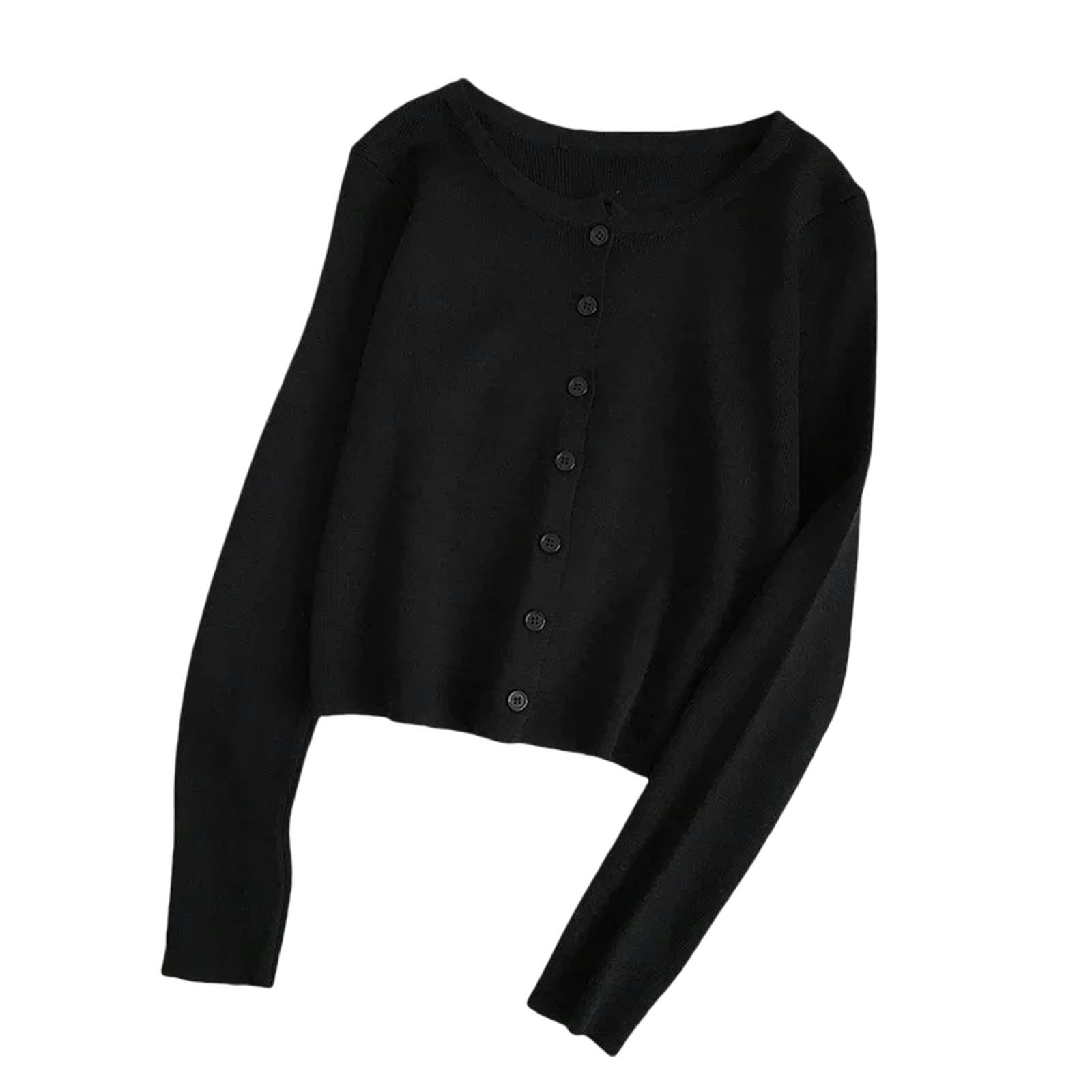 Strickjacke Damen Frühjahr Herbst Strick -Strickjacken Frauen Langarmknopf Vorne Vintage Cardigan Top Classic Style Style-grün-eine Größe