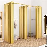 SAAKO Vestuarios Independiente Tienda de Ropa móvil Probador Estructura Tipo F Vestuario Temporal Gran Espacio Vestidor Centro Comercial Vestuario Muebles de Dormitorio