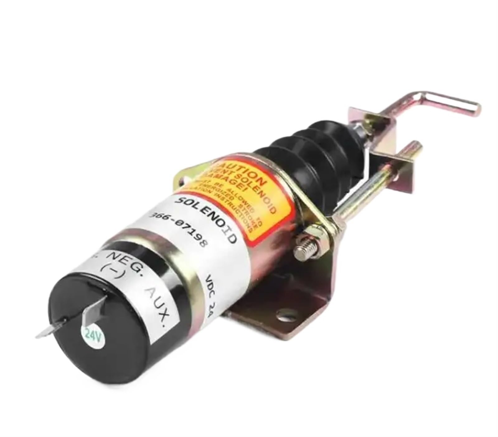 Fuel Shutoff Solenoid 366-07197 SA-3405-T 1502-12C7U2B2S1 Stop Solenoid 12V/24V Diesel Engine Part Shutdown Cut Off Solenoid(24V)