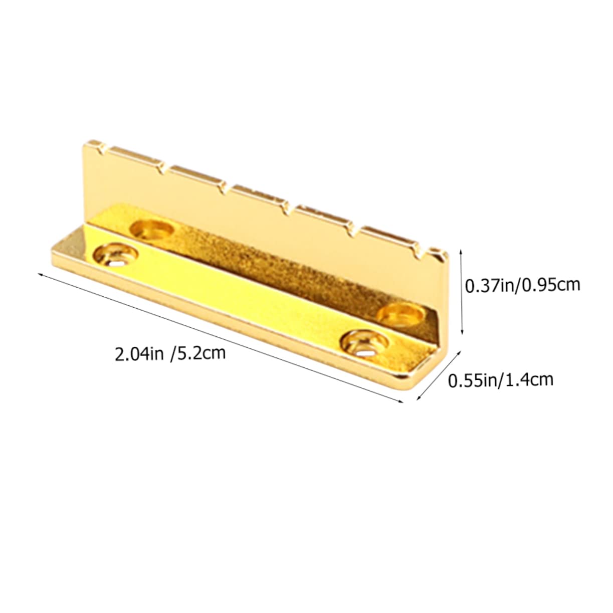 LIFKOME 1 Set Shaped Electric Guitar Metal Nut String Replacement Nut for Enhanced Sound Easy Installation Removal