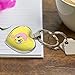 My Little Pony Fluttershy Face Keychain Heart Love Metal Key Chain Ring