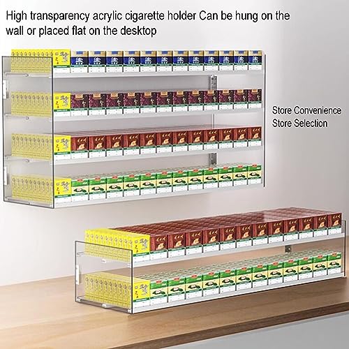 Support d'affichage de cigarettes haut de gamme en acrylique transparent de 50 cm - 4