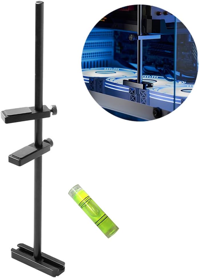 GPU Support Bracket for Fan, Graphics Card Support, GPU Bracket Brace, Video Card Sag Holder Bracket, GPU Stand, Adjustable Aluminum 27cm Detachable to 15cm and 12cm