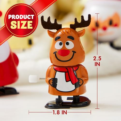 Image of JOYIN 48 Pack Christmas Wind Up Toy Assortments Stocking Stuffers for Christmas Party Favor Supply Accessories (24 Pieces Pack)