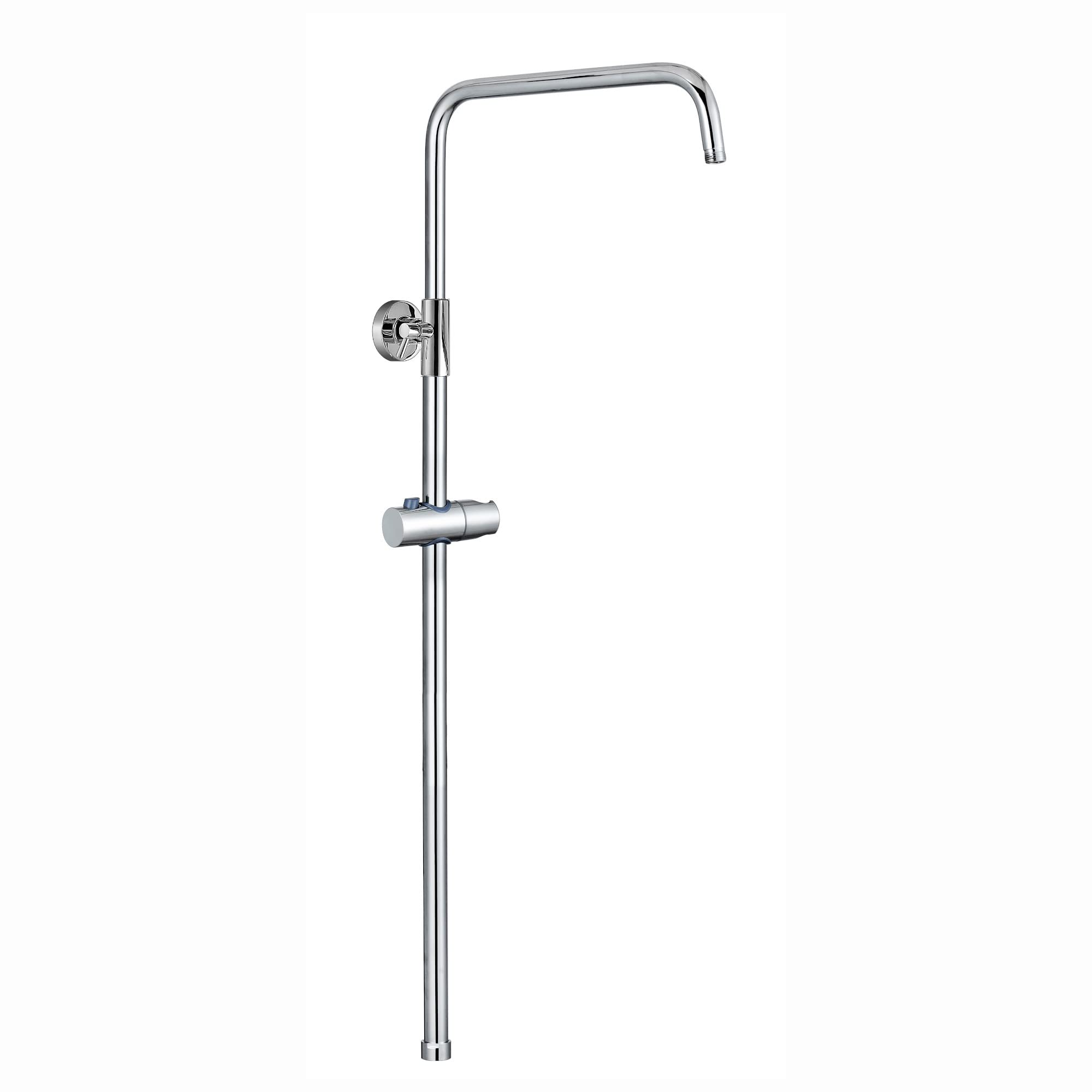 ENKI, G03, columna elevadora para ducha dise�o angulado acero inoxidable cromado