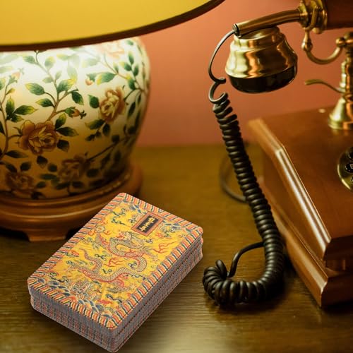 Alasum Goldfolie Pokerkarten Plastikspielkarten Portable Kartenspiel für Erwachsene Familienparty mit Hochwertiger Verarbeitung und Starker Spielbarkeit – Bild 6