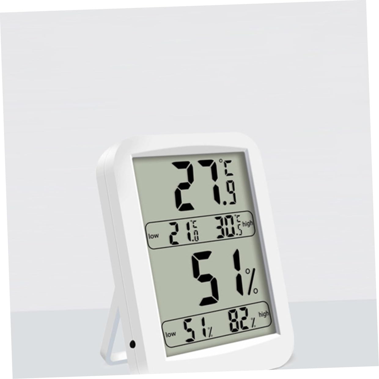 Termometro Igrometro Digitale da Interni Alta Precisione con Display LED Elettrico Grande Schermo Misura Umidità e Temperatura Locale per Camera Ufficio e Cameretta Senza Batteria