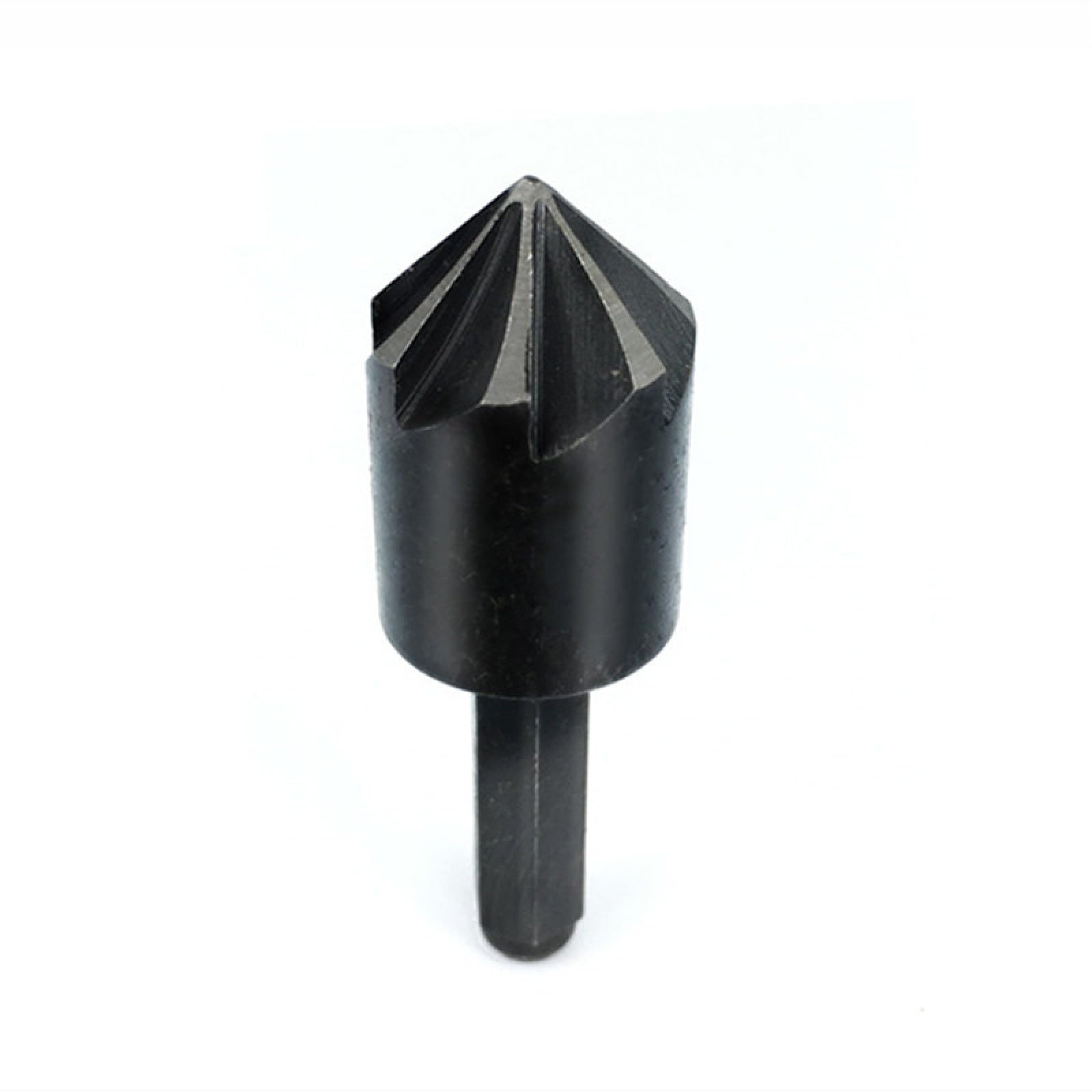 2PCS 10/13MM Chamfer Countersink Cutters, Carbon Steel 7-Edge Chamfering Cutter, 1/4 Hex Cutting Tools