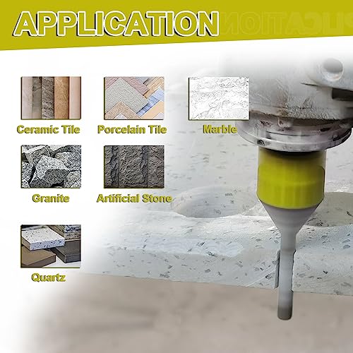 Diamond Finger Milling Bits 10-35mm Beveling Chamfer Bits for Shaping Trimming Enlarging Grinding Existing Holes in Ceramic Tile Porcelain Granite Marble M14 Thread SANLEETEK - Image 4