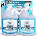 NAKED FUSION Epoxy Resin Art Resin Crystal Clear Formula -2 Gallon Kit -The Artist's Resin for Coating, Casting, Resin Art, Geodes, Tabletop, Bar Top, Live Edge Tables, River Tables- Non-Toxic