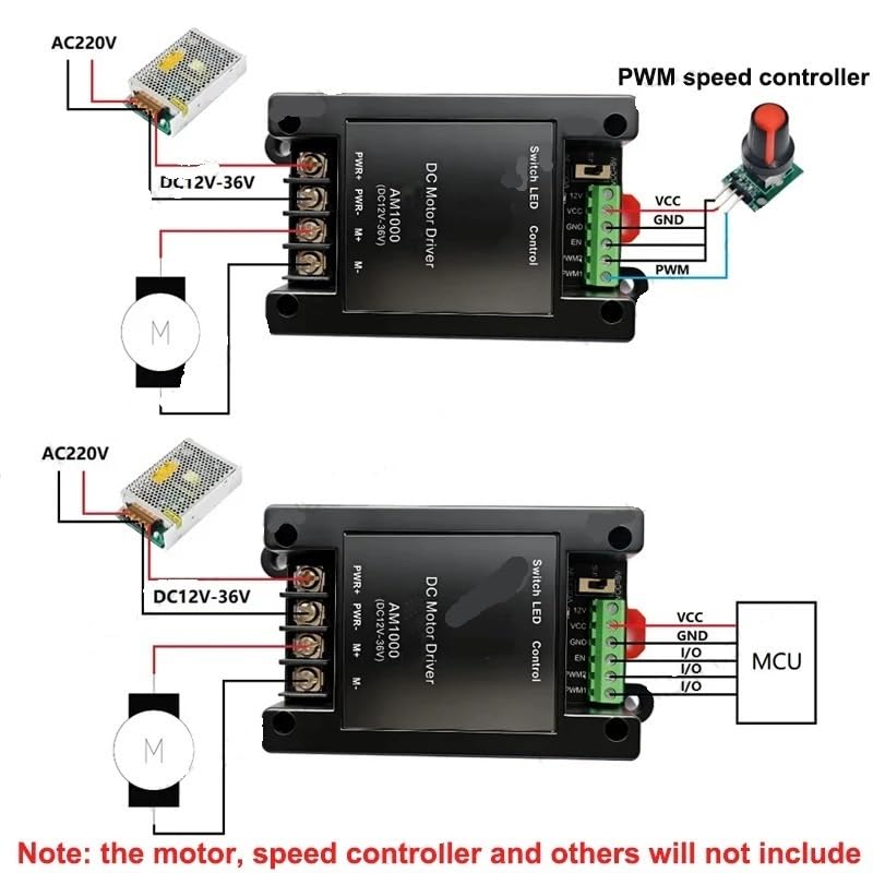 Controlador Motor CC 12V-36V 800W Puente H