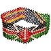 The East African Countries (Kenya, Tanzania, Uganda) Flags Wide Bracelet