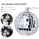 36 Stück Disco Spiegel Ball, Spiegel Ball Silber Diskokugel, 2cm Spiegelkugel Mini Discokugel für Weihnachtsbaum Dekoration, Lichteffekt, Hochzeit, Home, Party - Silber