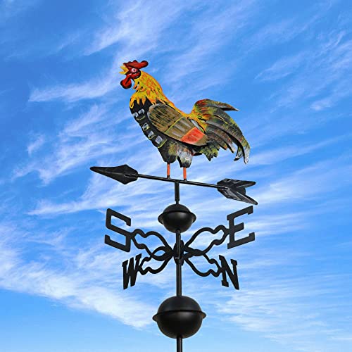 Hgc48inmetalweathervaneforgardendecorfarmhousedecorativewithroosterornamentwindvaneweathervanes Urban Country Home Decor Hgc 48 in metal weather vane for garden decor farmhouse decorative with rooster ornament wind vane weathervanes urban country home decor