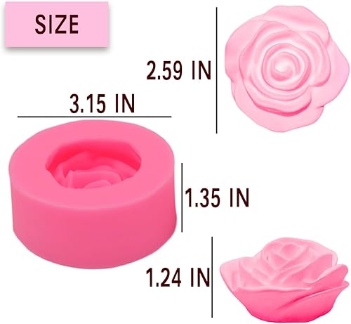 Miniatura 3 de Molde de silicona de flores de rosas, moldes de dulces y chocolate, herramientas de decoración de pasteles de boda, moldes para pasteles de fondant