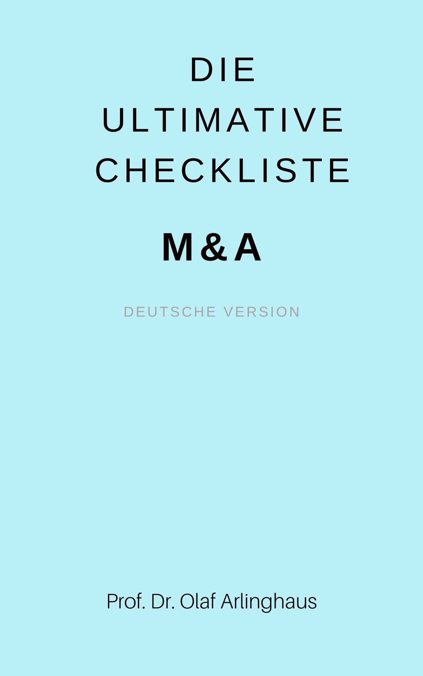 die ultimative Checkliste: M&A