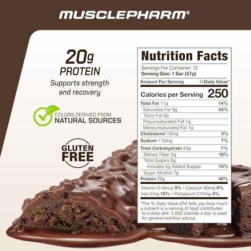 MusclePharm Combat Sport Bar Pack - 12 barras sabor chocolate miniatura 5