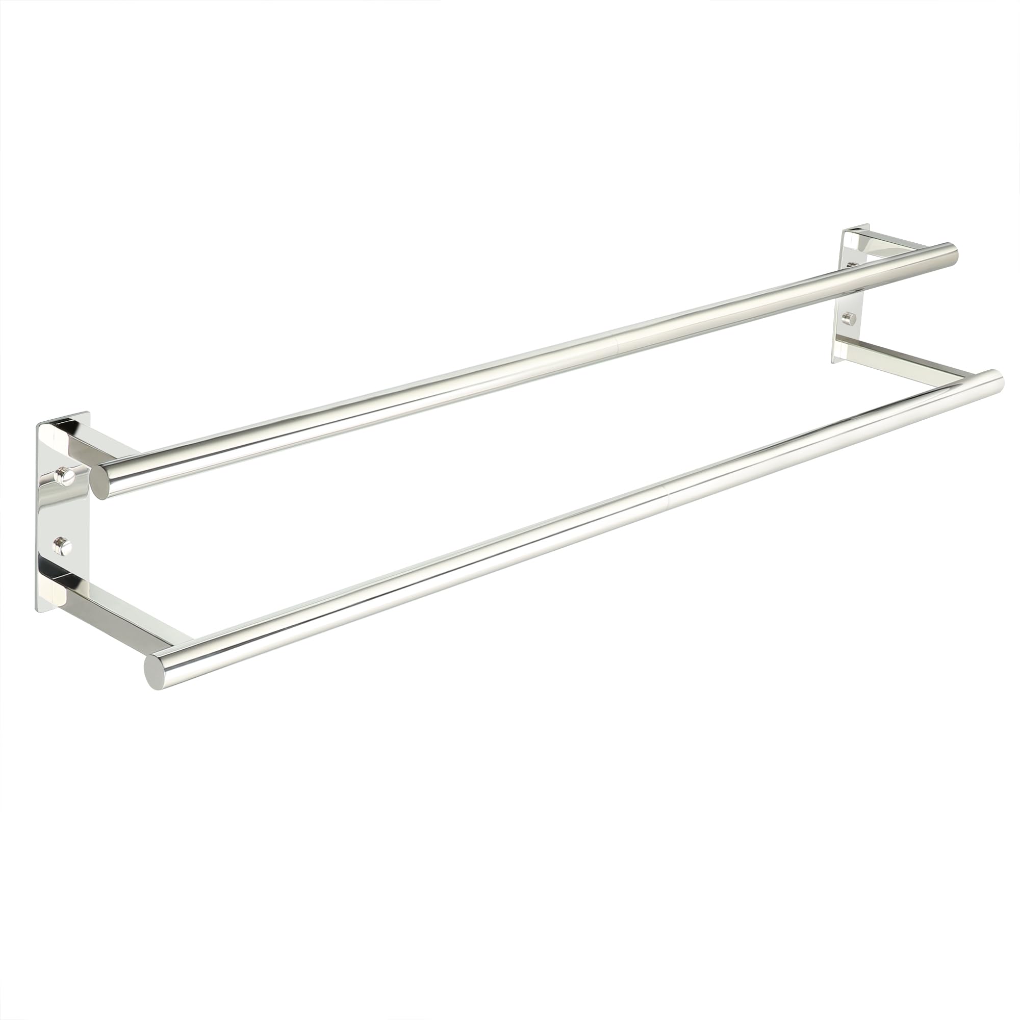 Mooche Double Porte-Serviettes Mural 80 cm,en SUS304, Chrome