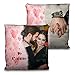 LolaPix Coussin Personnalisable avec Photo. Cadeaux Personnalisés de Valentines. Impression de Toute la Surface du Coussin Personnalisé. Coussin Amour Remplissage Inclus. 35X35. Coeurs