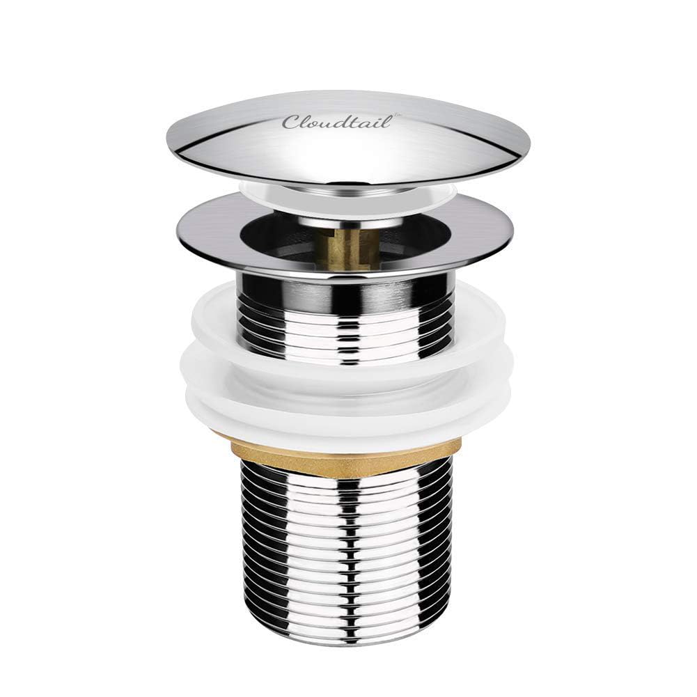 Cloudtail® Pop Up Floor Coupling|Drainer Trap|3 Inch|Full Thread|Waste Coupling|Anti Cockroach Foul|Ideal For: Floor|Kitchen|Sink|Bathroom|Wash Basin|Material: Brass|Color: Silver|Set Of 1 (B0D2P2QVWC) Amazon Price History, Amazon Price Tracker
