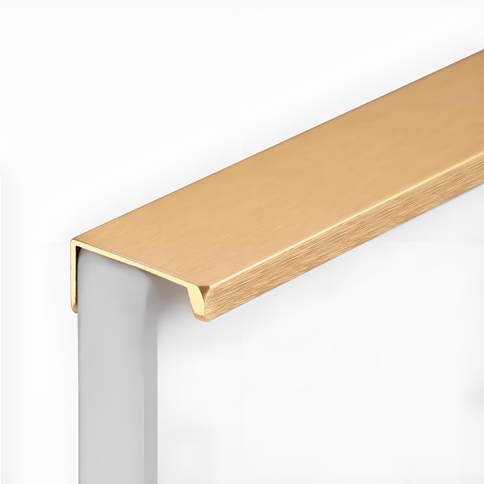 Kleiderschrank Griff Möbelgriffe Für Küche Schrank Griffe 4 Stück Set L: 8-120cm Schubkästengriffe Aluminiumlegierung Perfekte Ergänzung Für Schränke Und Kommoden(Gold,L:100cm)