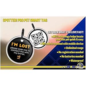   Spotted-Pro-Smart-Pet-Tag-Cat-and-Dog-Tag-Lost-Pet-Alerts-Pet-Finder-Outdoor-Virtual-Pet-Leash-Walk-Tracker-Free-App-Waterproof-No-Monthly-Fees-Cats-and-Small-to-Medium-Size-Dogs