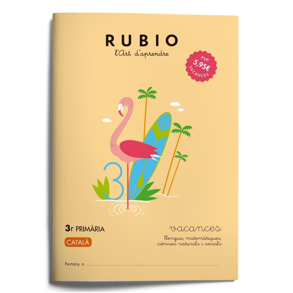 Ediciones Técnicas Rubio - Editorial Rubio Vacances 3r Primària (català): 4 (Vacances RUBIO (català)) Operaciones RUBIO 1 | Sumar sin llevar | +6 años