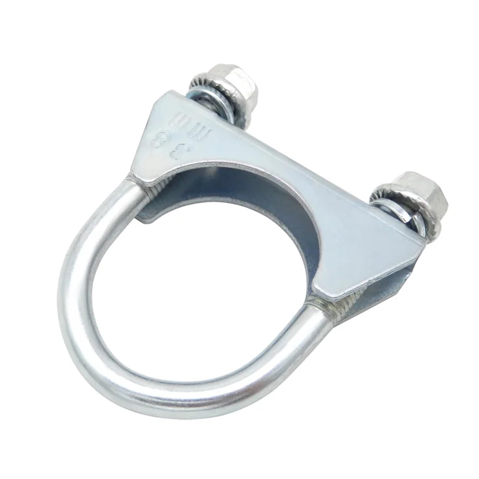 1 Abrazadera for Tubo de Escape 38 a 128 mm | Abrazadera de aro de tubo en U, garganta fija debajo de la banda del cuello for reparación de tuberías(65mm)