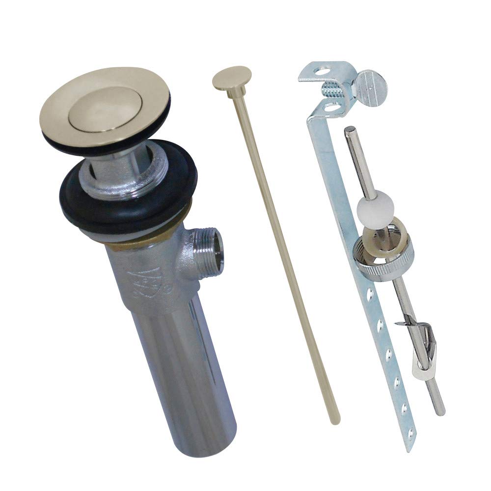 Kingston Brass KB1006 Columbia Bathroom Sink Drain, Polished Nickel 7.81 x 2.13 x 2.13