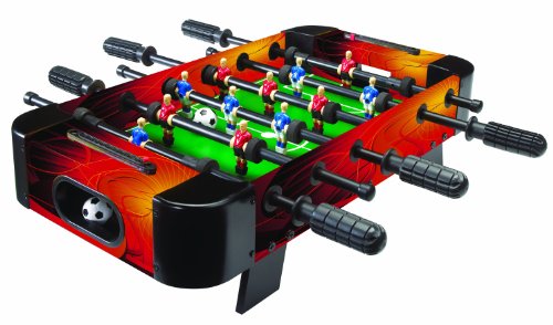 Carromco Fußballkicker Tischauflage GOALY-XT - Tischkicker als Tischaufsatz im farbenfrohen Design, platzsparend, 6 Figuren pro Team, inkl. 2 Kickerbälle