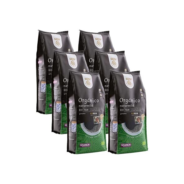 GEPA Bio Orgánico naturmild, 500g gemahlen 6er Pack