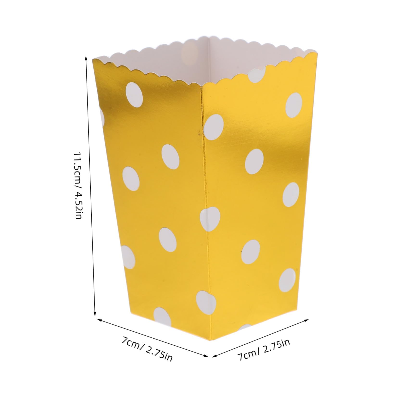 SOLUSTRE 24pc Large Popcorn Containers Boxes Thanksgiving Popcorn Boxes Dotted Bags Disposable Paper Tubs Movie Night Party