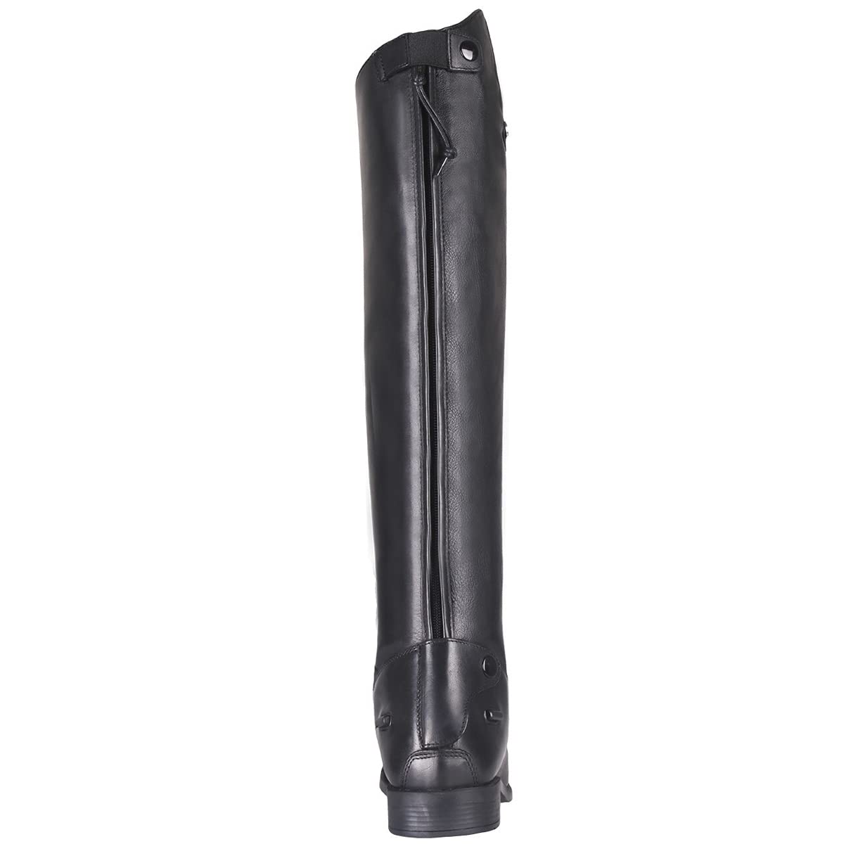 QHP Hugo - Botas de equitación para hombre (piel de vacuno/poliuretano, talla 42-46), color negro
