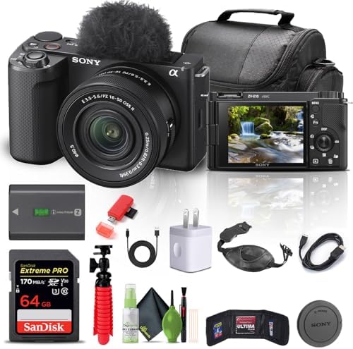 Sony Alpha ZV-E10 II Mirrorless Camera with 16-50mm Lens (Black) ...