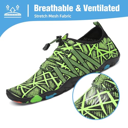 Image of Mishansha Water Shoes for Women Men, Quick-Dry Barefoot Swim Shoes with Drainage Holes, Lightweight Aqua Shoe for Beach Pool River Boating Yoga Walking