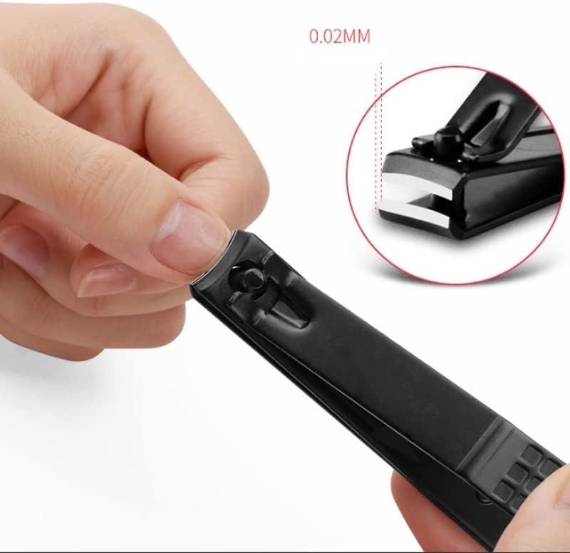 Miniatura 6 de VIORED Kit de cortaúñas para manicura, cortaúñas, kit de pedicura de 3 piezas, caja de acero inoxidable, juego de uñas de acero para hombres y