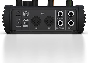 IK Multimedia AXE I/O ONE, Compact USB audio interface with Z-TONE advanced guitar tone shaping. USB-C connector. with TONEX SE and AmpliTube 5 SE