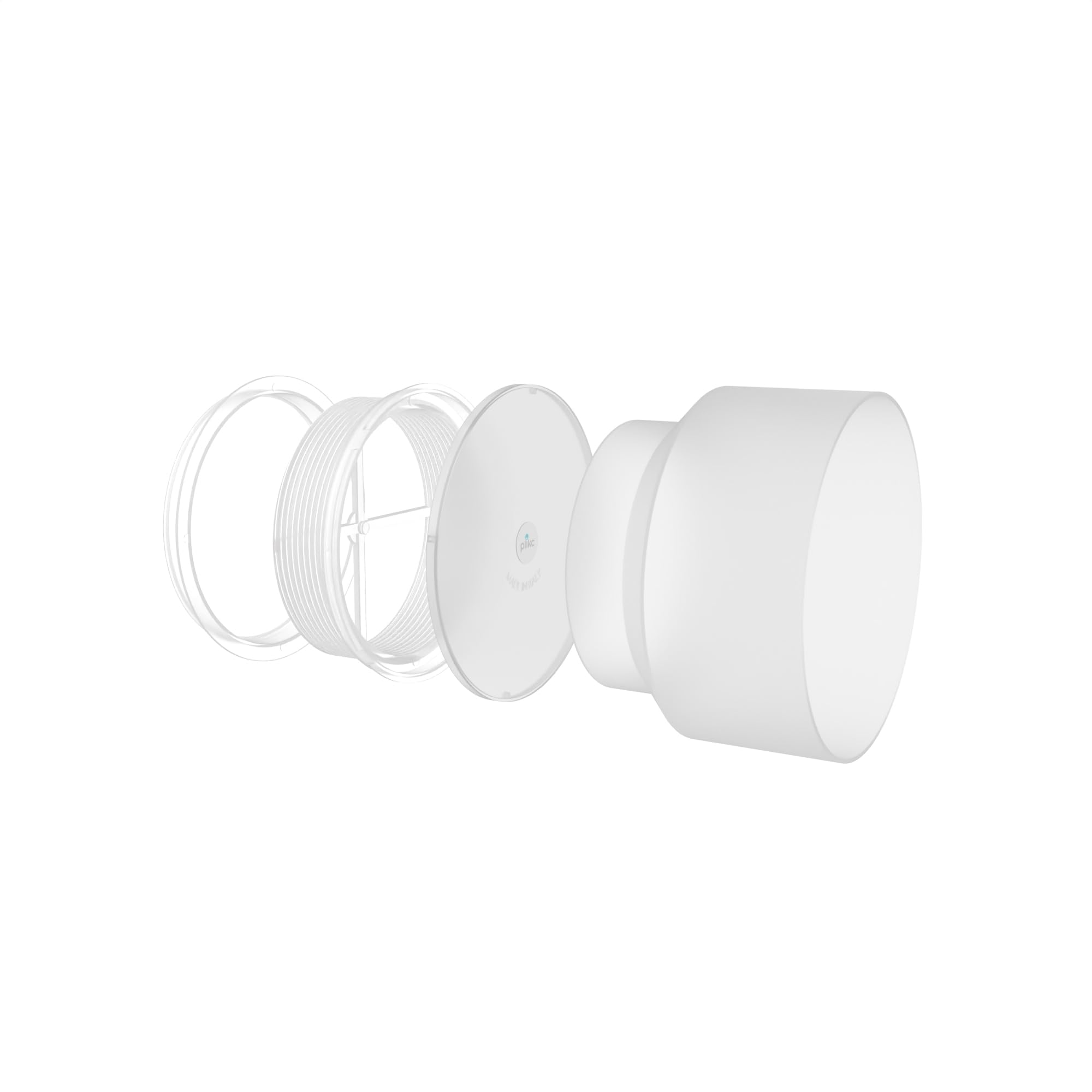 Plikc Nic150 - Tappo per condizionatori per foro vetro Ø120mm. - Tubo Ø150mm.