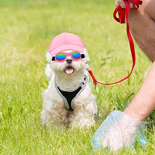 Sebaoyu Dog Hat For Small Medium Dogs, Dog Sunglasses Caps, Summer Fall Dog Baseball Cap Pet Puppy Visor Hats Sunbonnet Outfit With Ear Holes Doggy Cat Goggles Breed (Small) #TOP3