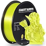GIANTARM 3D Printer Filament, Silk Yellow Pla Filament, 1Kg(2.2lbs) Spool, 1.75mm Dimension Accuracy +/- 0.03mm, 3D Printing Filament