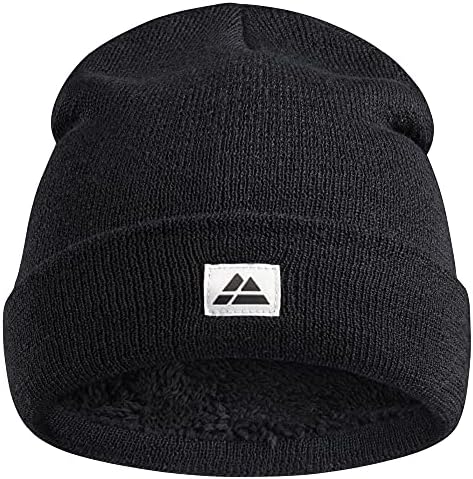DANISH ENDURANCE Classic Beanie, Polar Fleece Lining, Recycled Material, for Men & Women