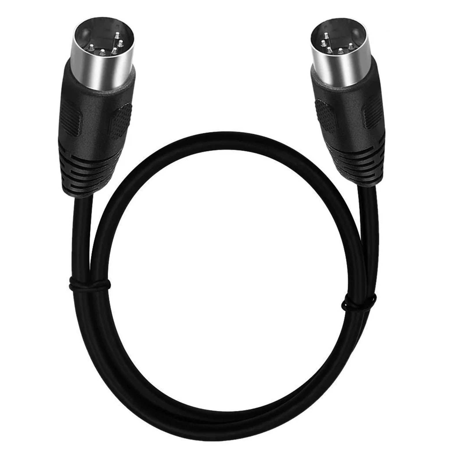 Cavo MIDI DIN Da 90 Gradi Da 5 Pin Maschio A Maschio Cavo Di Prolunga Audio DIN Da 5 Pin Maschio 0,5 M 1 M 1,5 M 3 M 5 M(DIN 5pin Male-Male,5M)