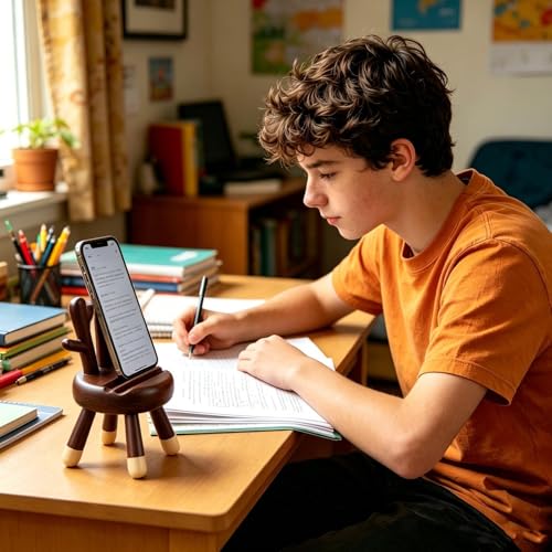 Support de téléphone pour bureau en bois, cadeau idéal décoration de table - 2