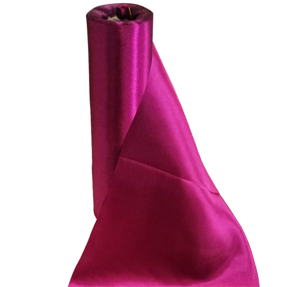 Time to Sparkle 29cmx20m (Dark Purple) Satin Roll Sash Fabric Chair Cover Bows Table Runner Sashes Swags for Wedding Party - Image 4